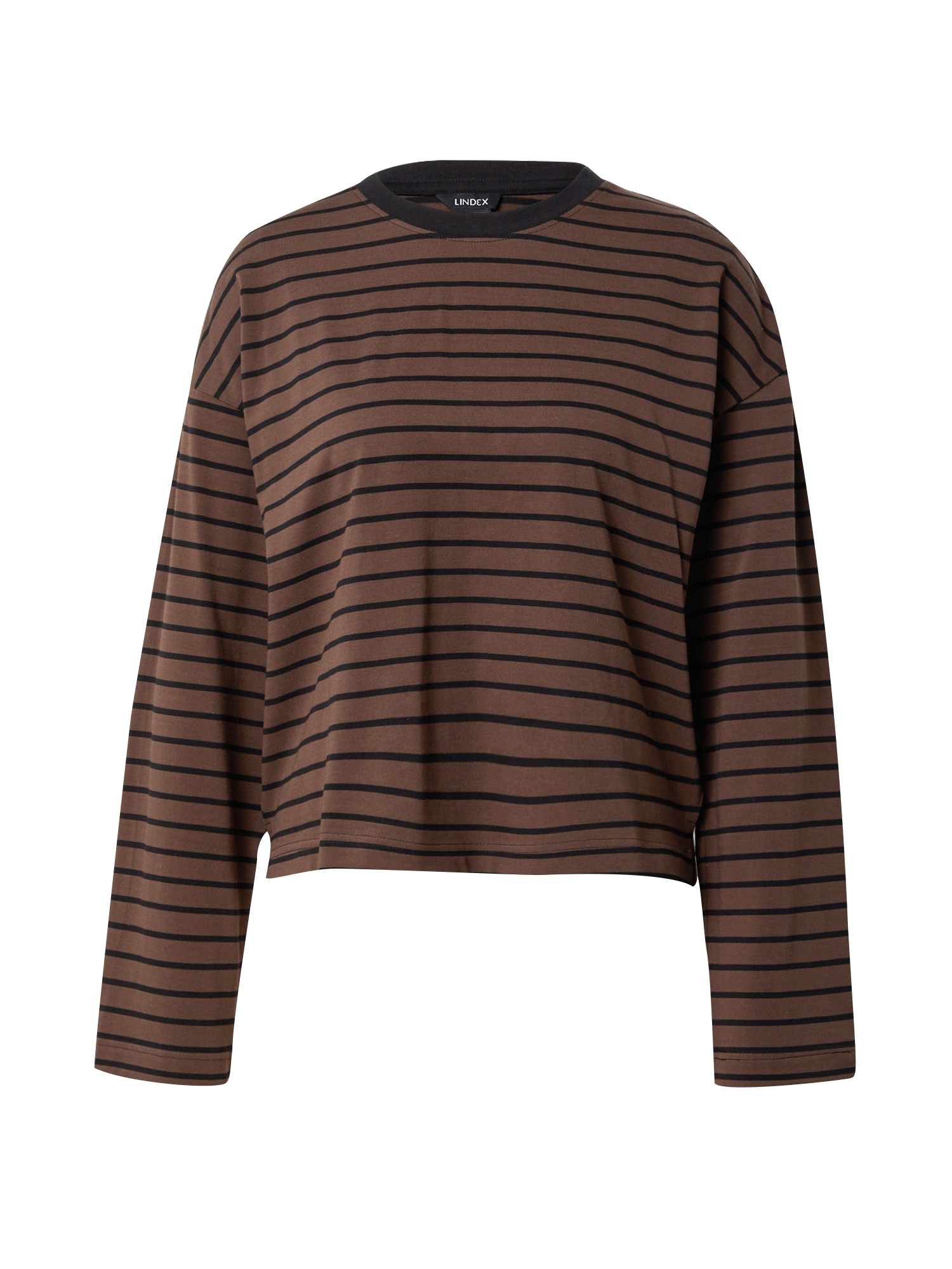 Lindex Tričko 'Eleanor' hnědá / umbra