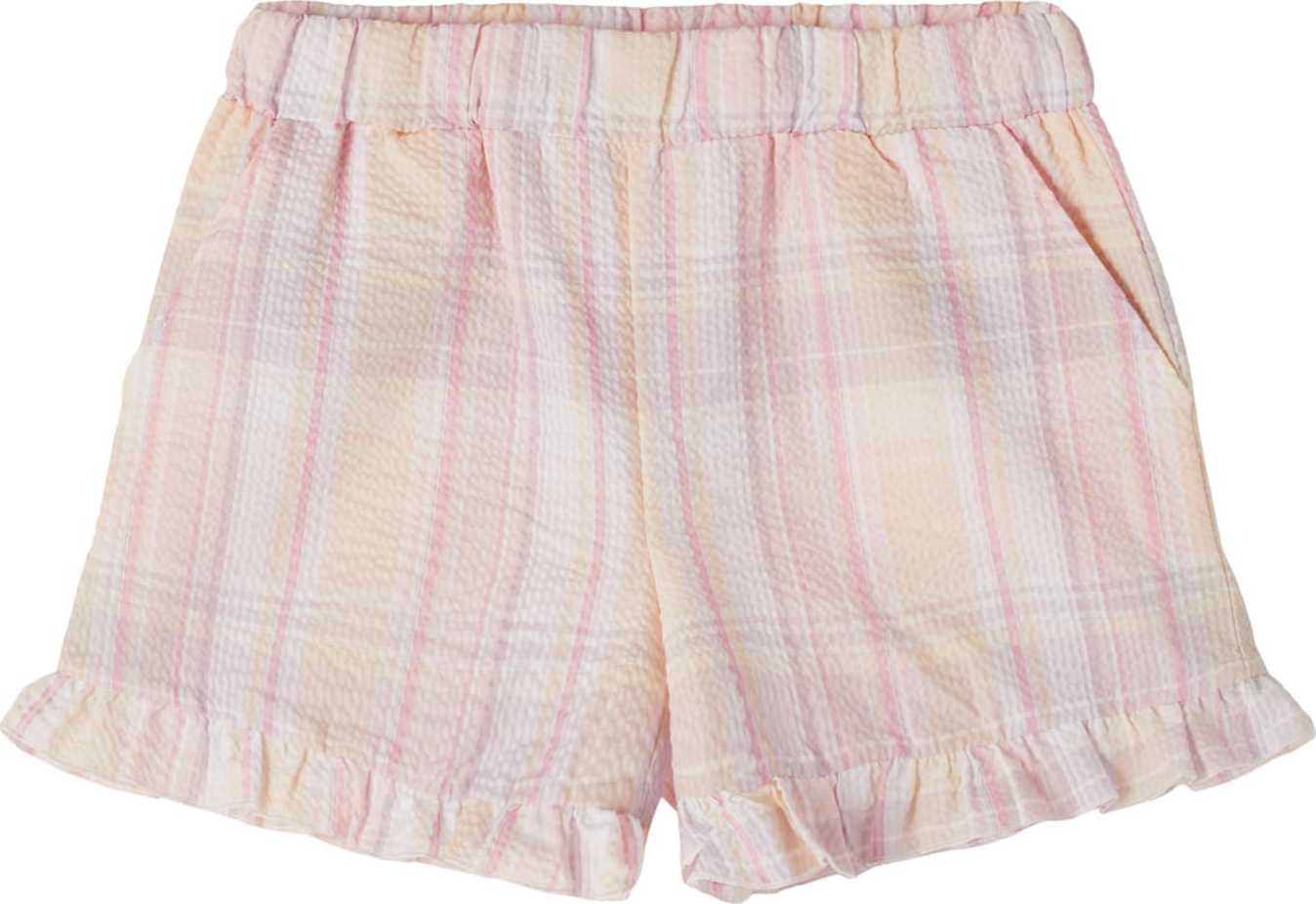 LMTD Kalhoty 'Emily' jasně oranžová / růže / pastelově růžová