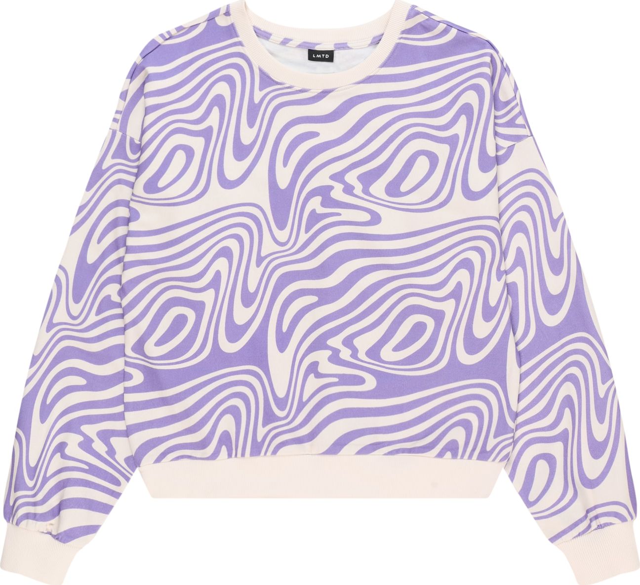 LMTD Mikina 'TUDA' krémová / fialová