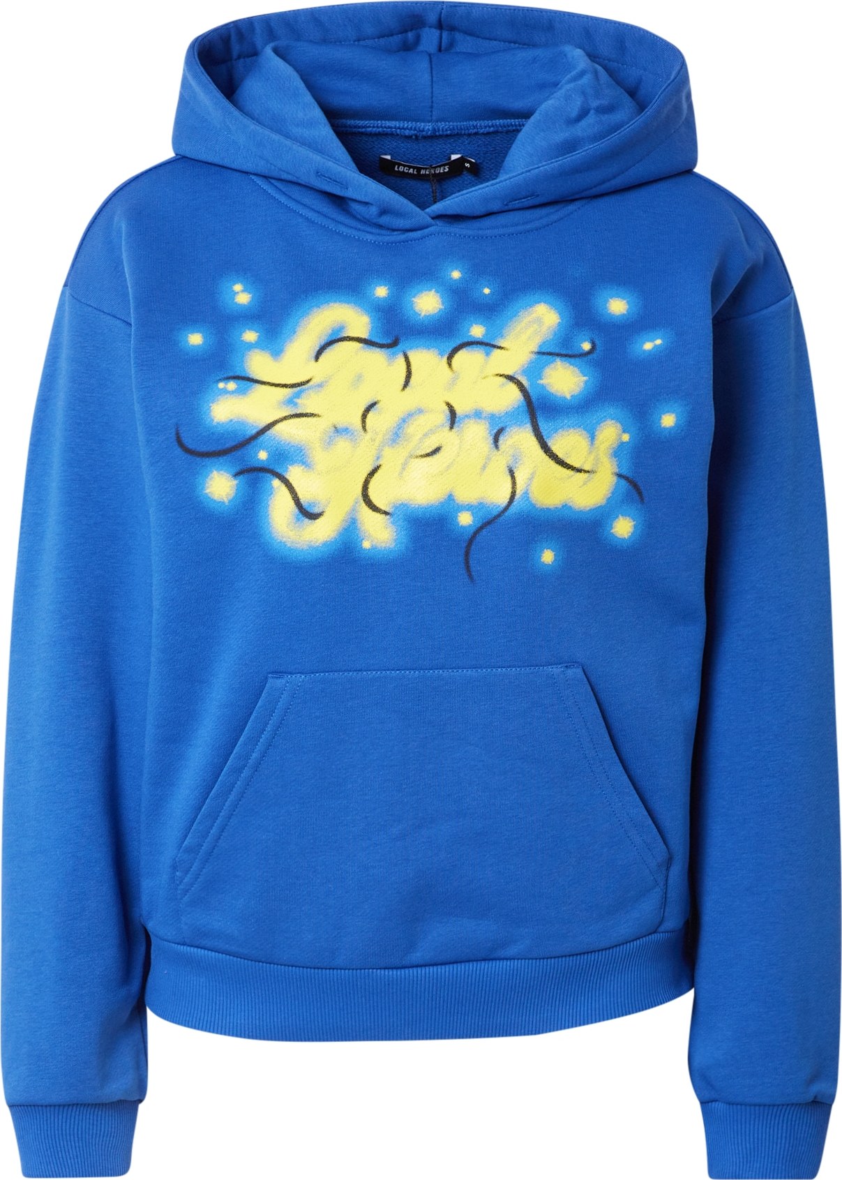 LOCAL HEROES Mikina 'MAGIC DUST' modrá / žlutá / černá