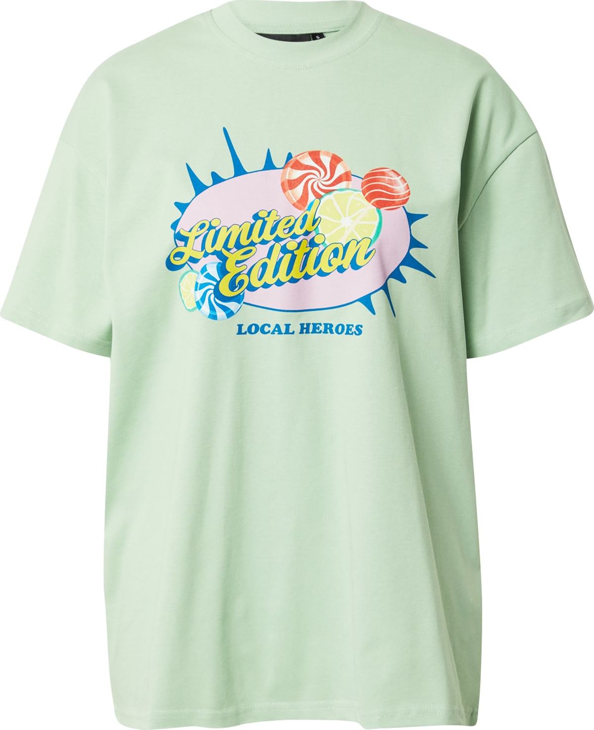 LOCAL HEROES Tričko modrá / zlatá / mátová / růžová