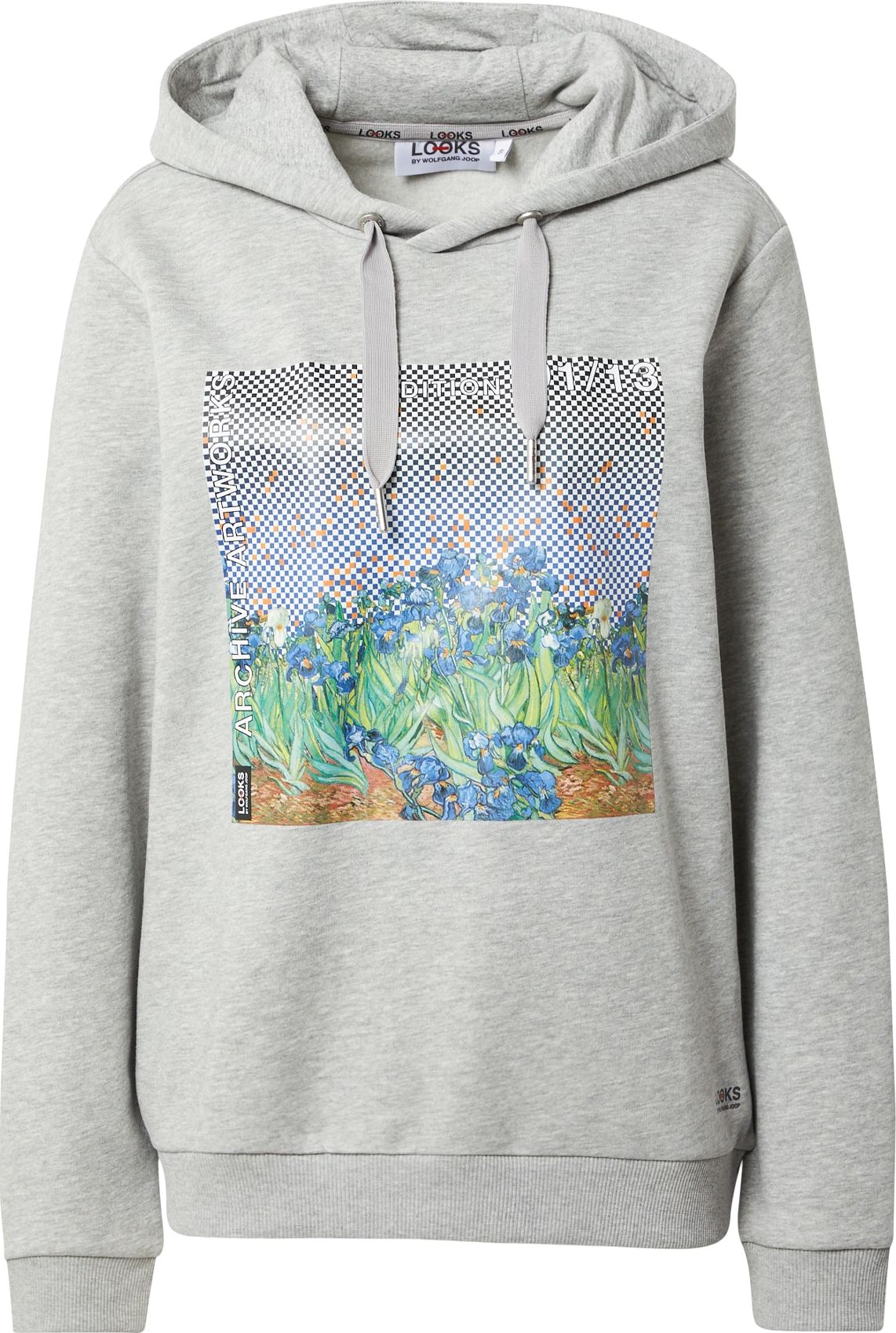 LOOKS by Wolfgang Joop Mikina světle béžová / světle hnědá / šedá / světle zelená