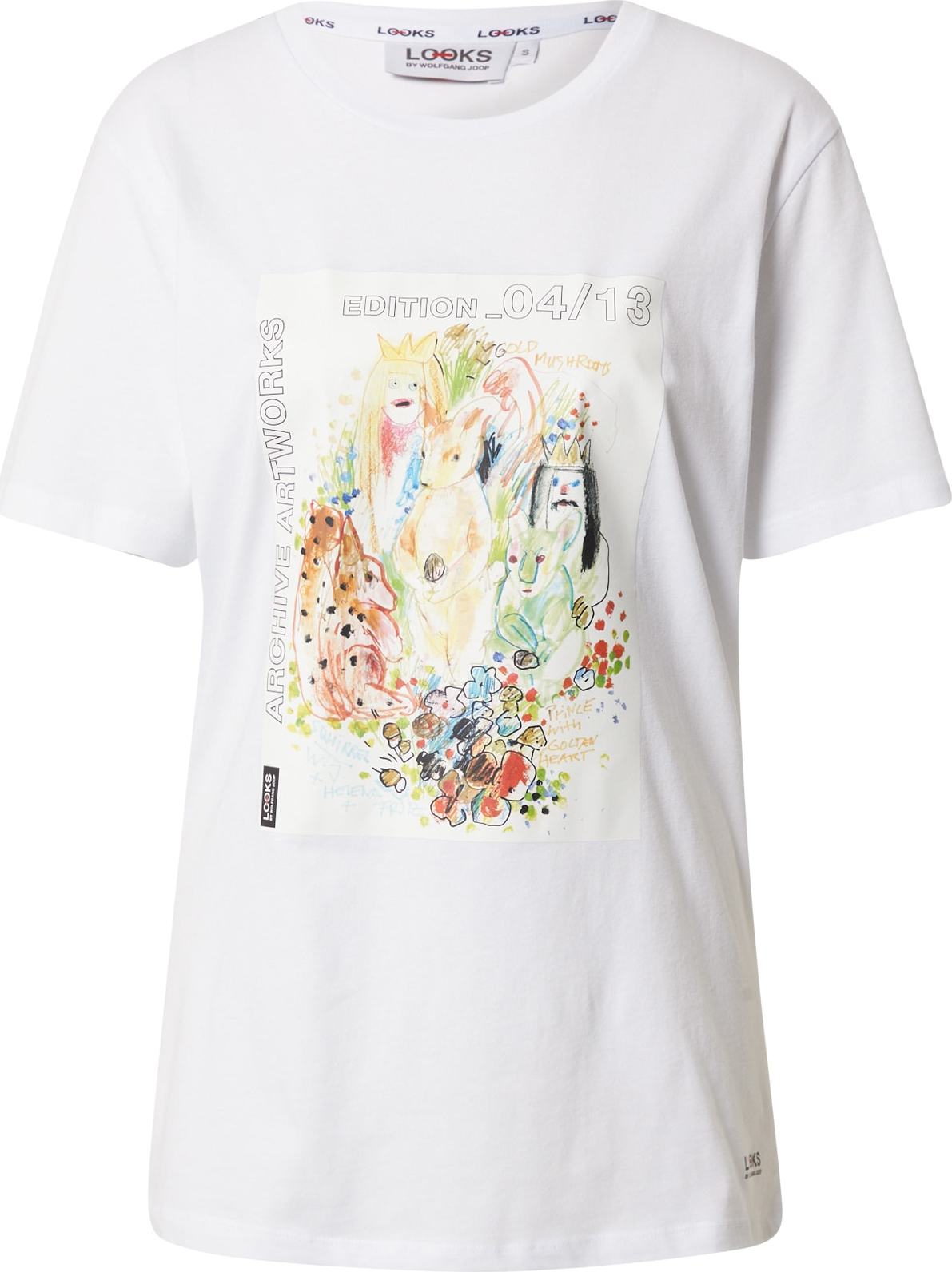 LOOKS by Wolfgang Joop Tričko písková / rezavě hnědá / světle zelená / bílá