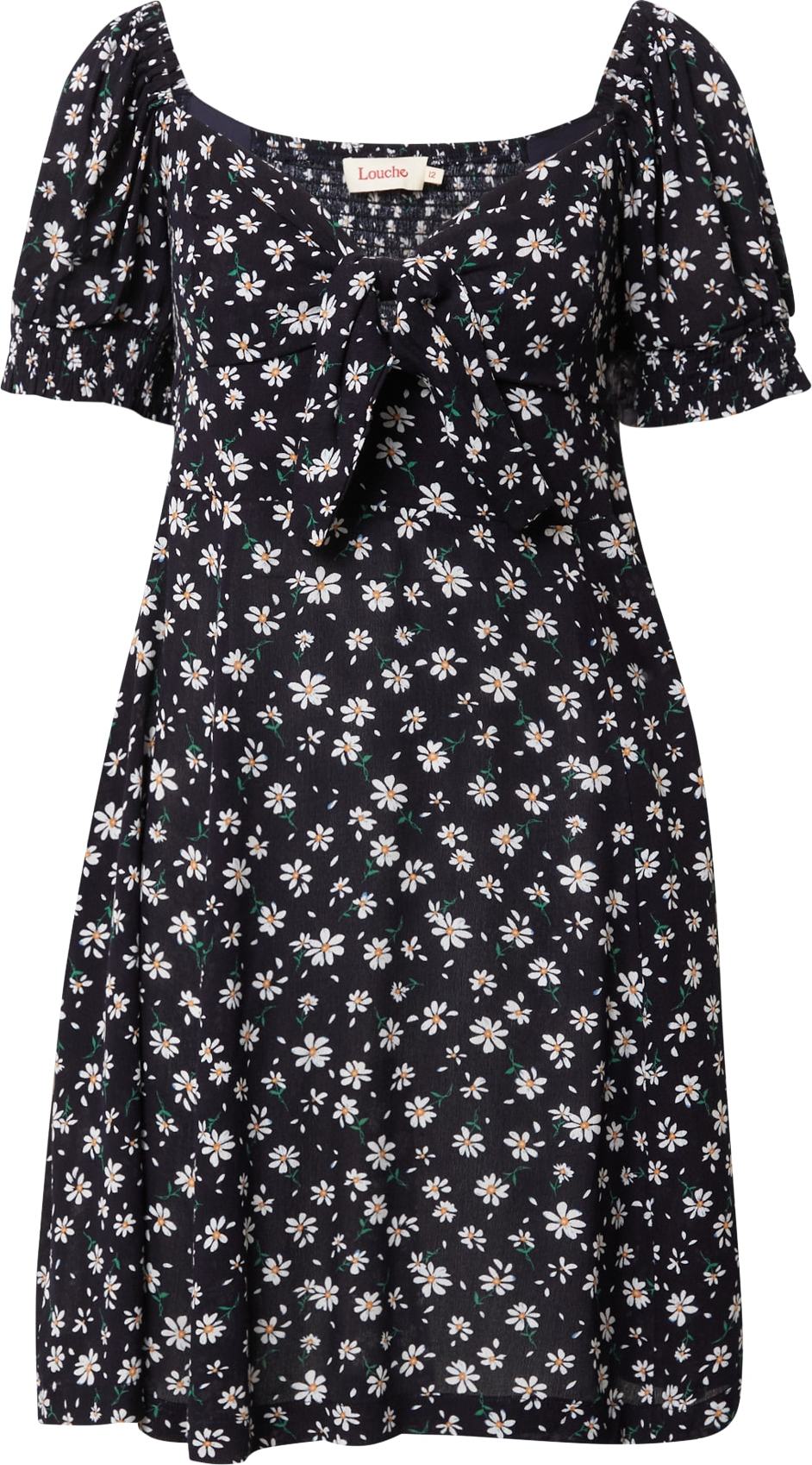 Louche Letní šaty 'LUIZA' žlutá / zelená / černá / bílá