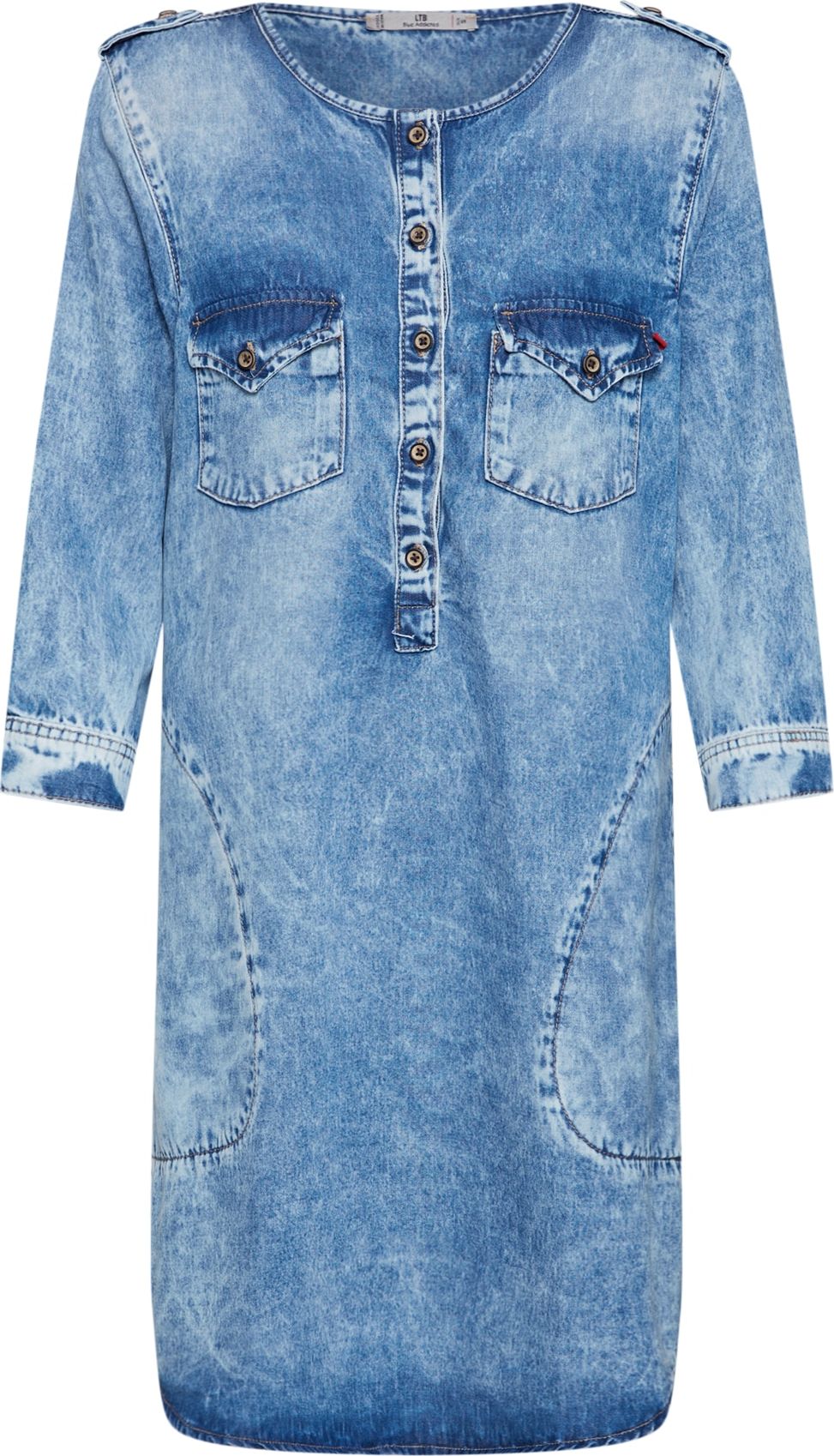 LTB Košilové šaty 'ELORA' modrá džínovina