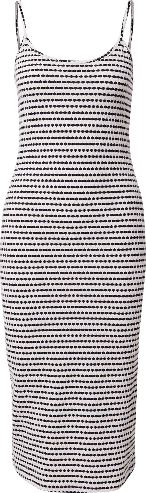 LTB Letní šaty 'Hobehe' černá / bílá