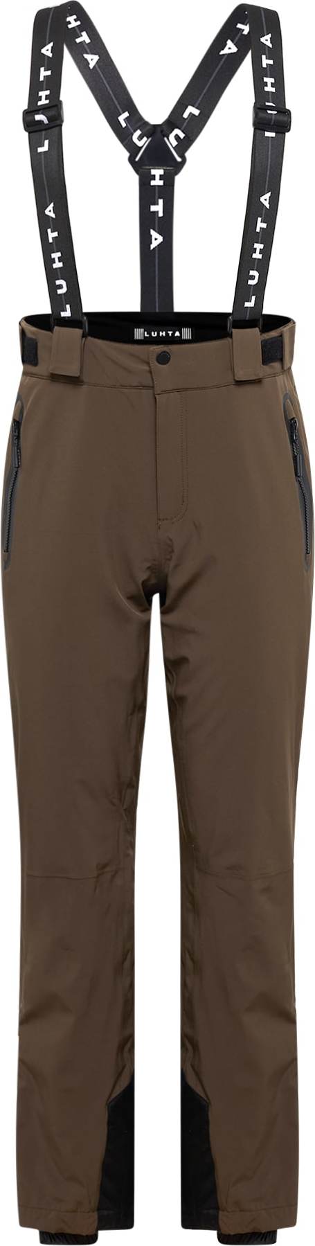 LUHTA Sportovní kalhoty 'KORTEPOHJA' khaki / černá