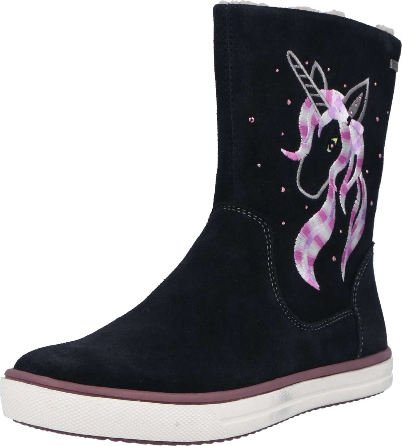 LURCHI Kozačky 'Summer' noční modrá / bledě fialová / pink / stříbrná / bílá