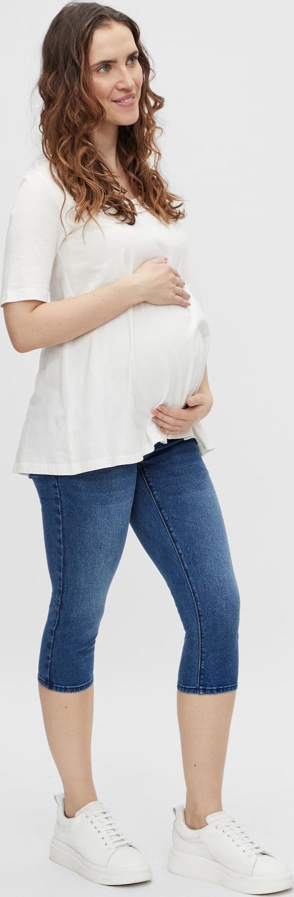 MAMALICIOUS Džíny 'SARNIA' modrá džínovina / světle šedá