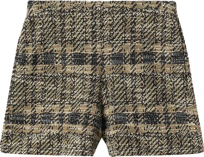 MANGO Kalhoty 'JULIE' béžová / zlatě žlutá / černá