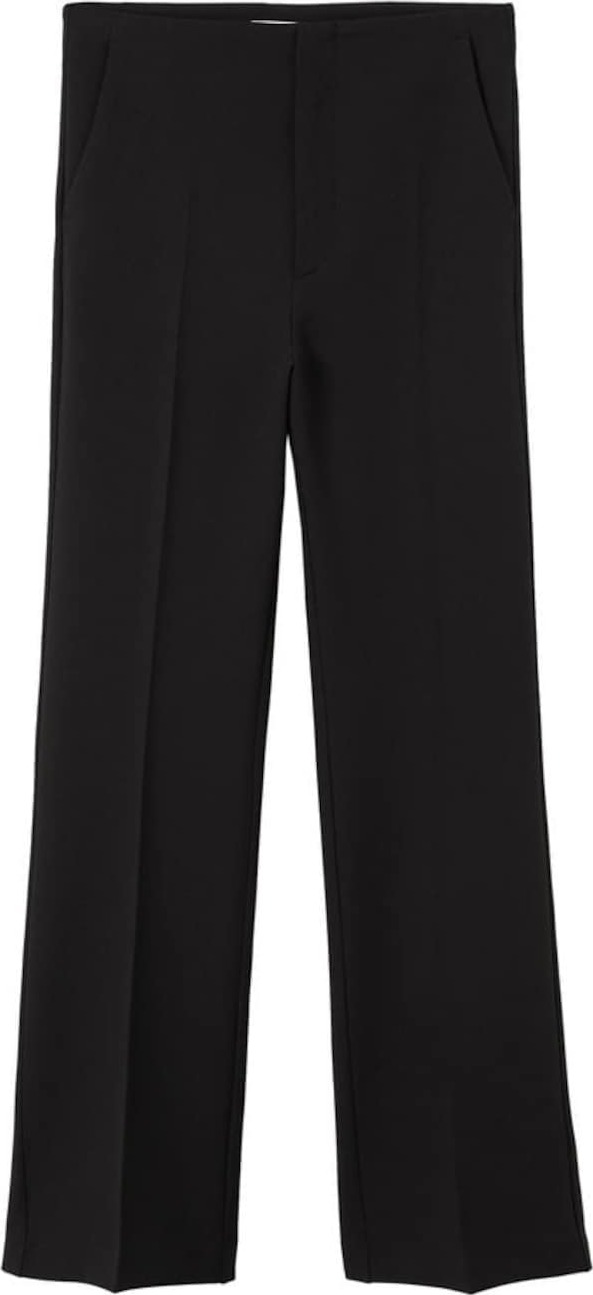 MANGO Kalhoty s puky černá