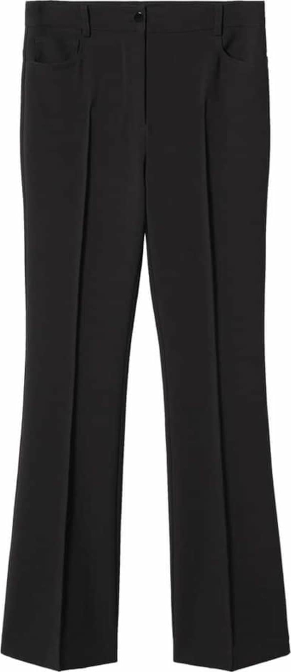 MANGO Kalhoty s puky 'Pandy' černá