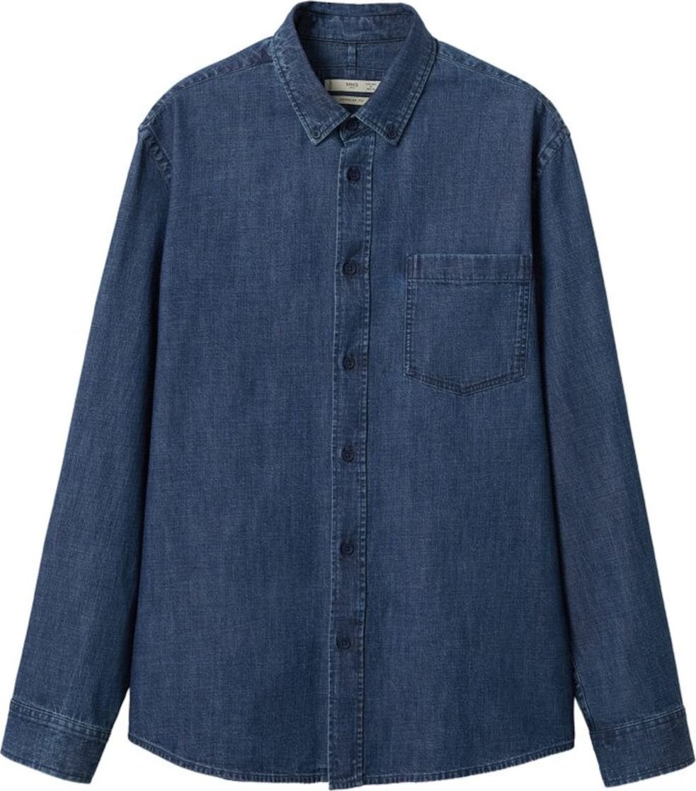 MANGO MAN Košile 'tersane' kobaltová modř