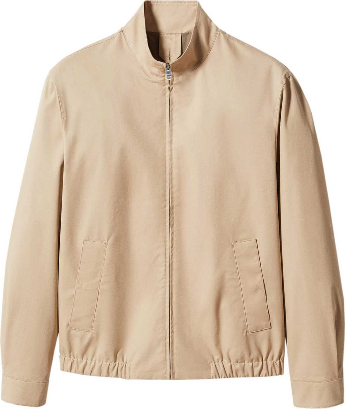 MANGO MAN Přechodná bunda 'Talco' tmavě béžová