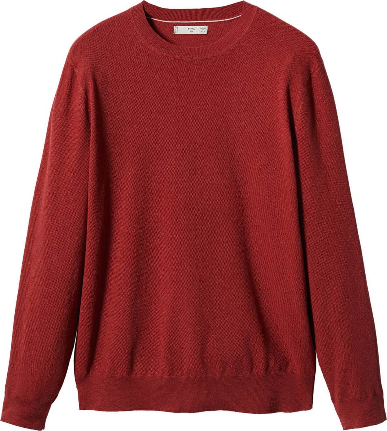 MANGO MAN Svetr 'Avena' rubínově červená
