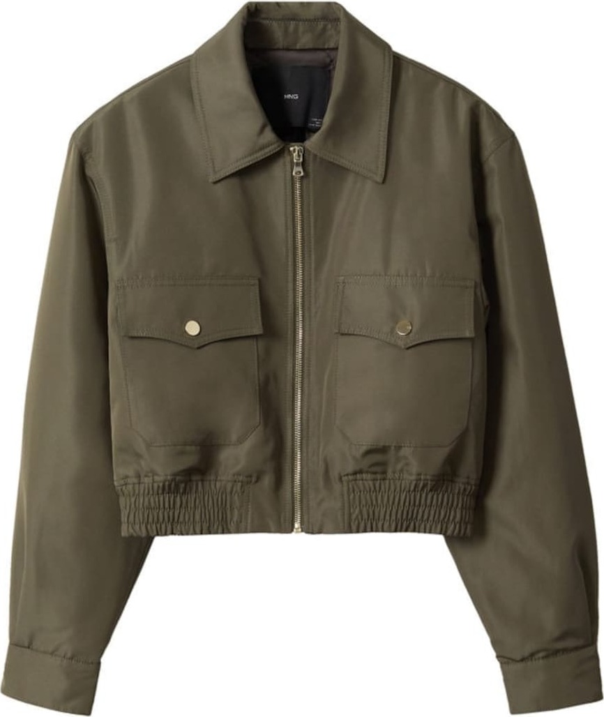 MANGO Přechodná bunda 'Harbour' khaki