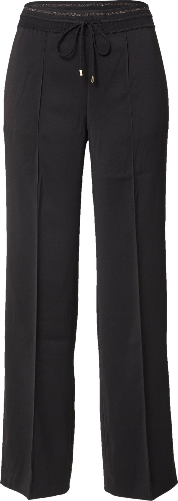 Marc Cain Kalhoty s puky zlatá / černá