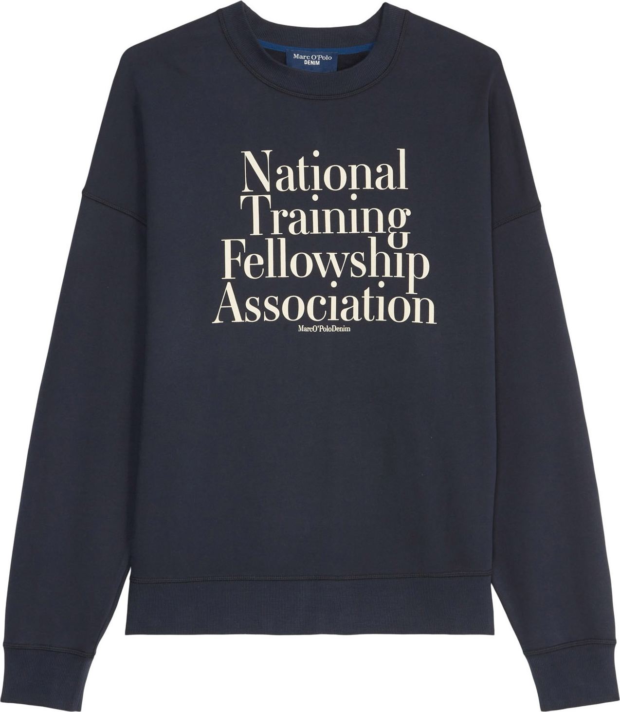 Marc O'Polo DENIM Mikina béžová / noční modrá