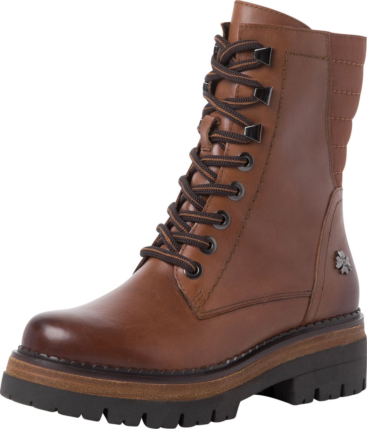 MARCO TOZZI by GUIDO MARIA KRETSCHMER Šněrovací kozačky hnědá / stříbrná