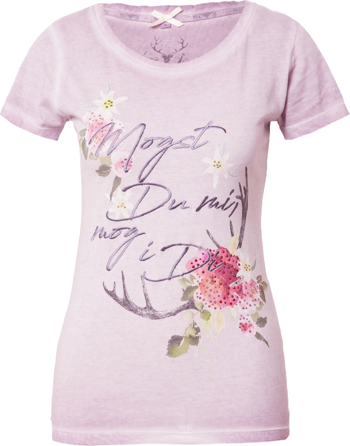 MARJO Tričko 'Jutta' zelená / šeříková / tmavě fialová / pink