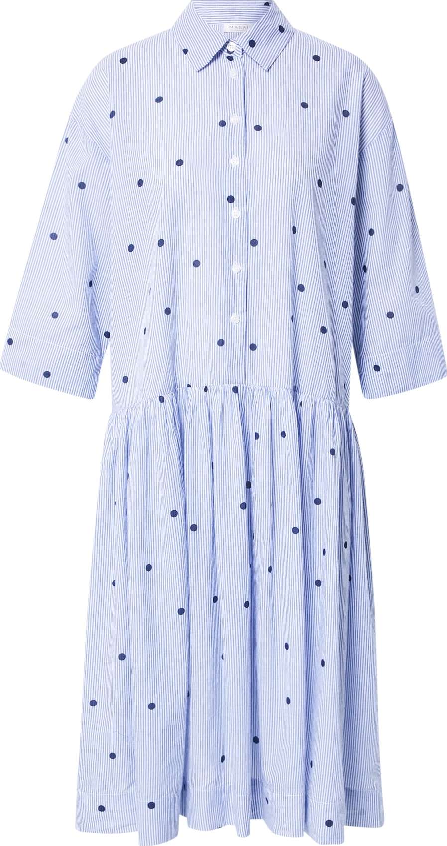 Masai Šaty 'Nanetti' modrá / černá / bílá