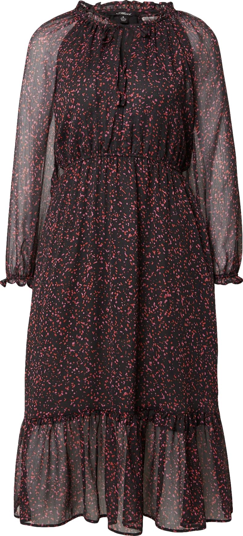 Mavi Šaty fialová / červená / černá