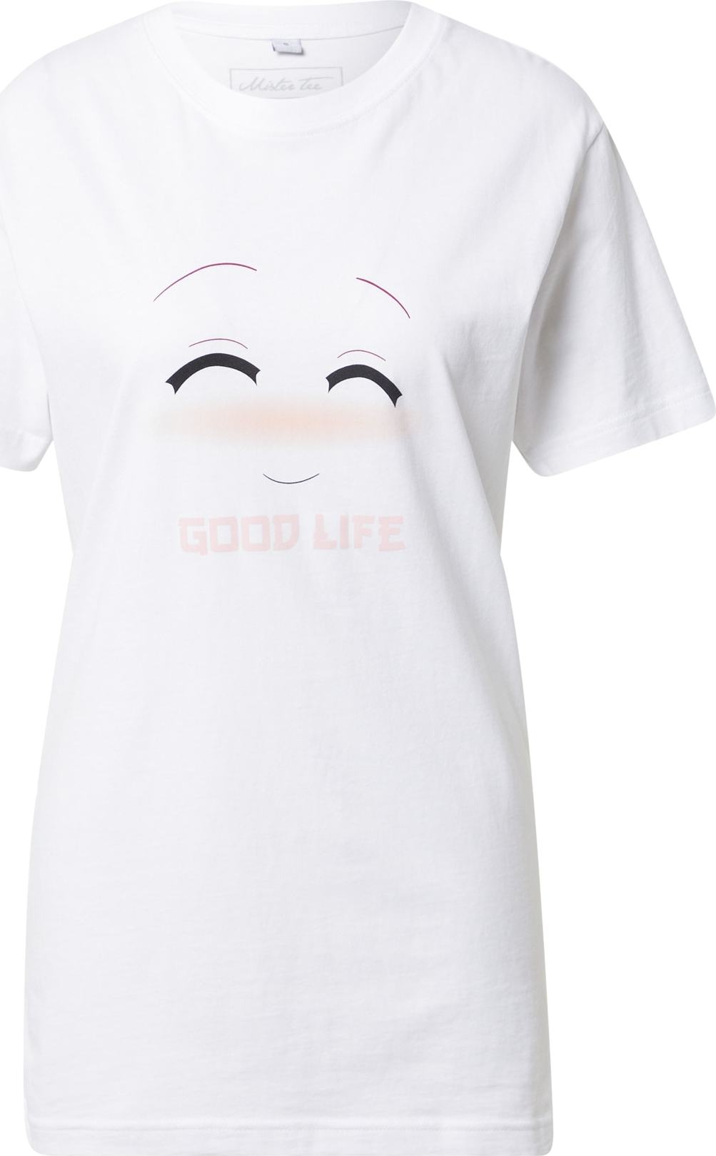 Merchcode Tričko 'Good Life' bobule / broskvová / růžová / černá / bílá