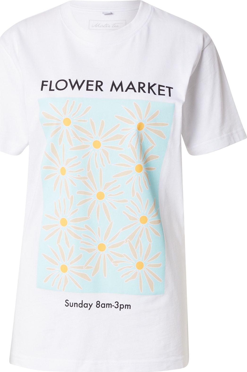 Merchcode Tričko azurová / světle žlutá / černá / bílá