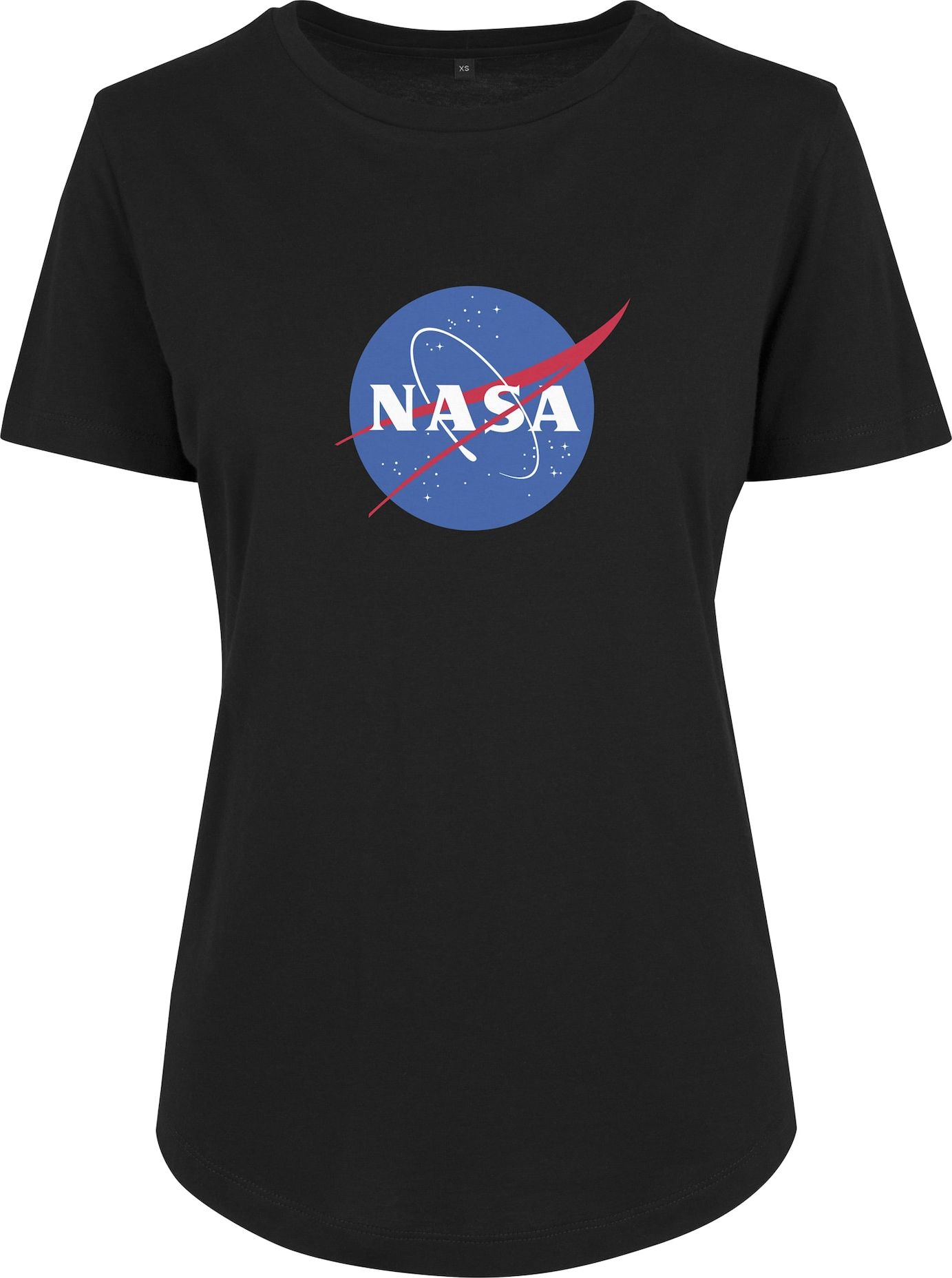 Merchcode Tričko 'NASA Insignia' kouřově modrá / brusinková / černá / bílá