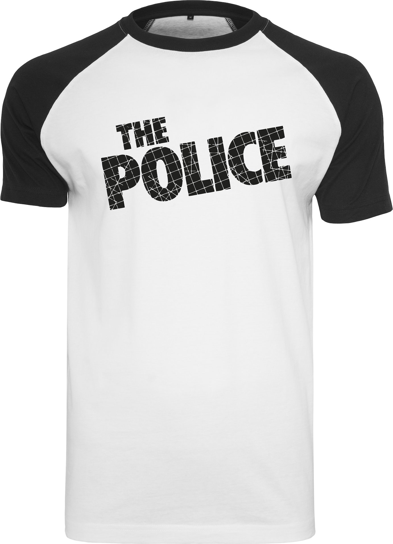 Merchcode Tričko 'The Police' černá / bílá