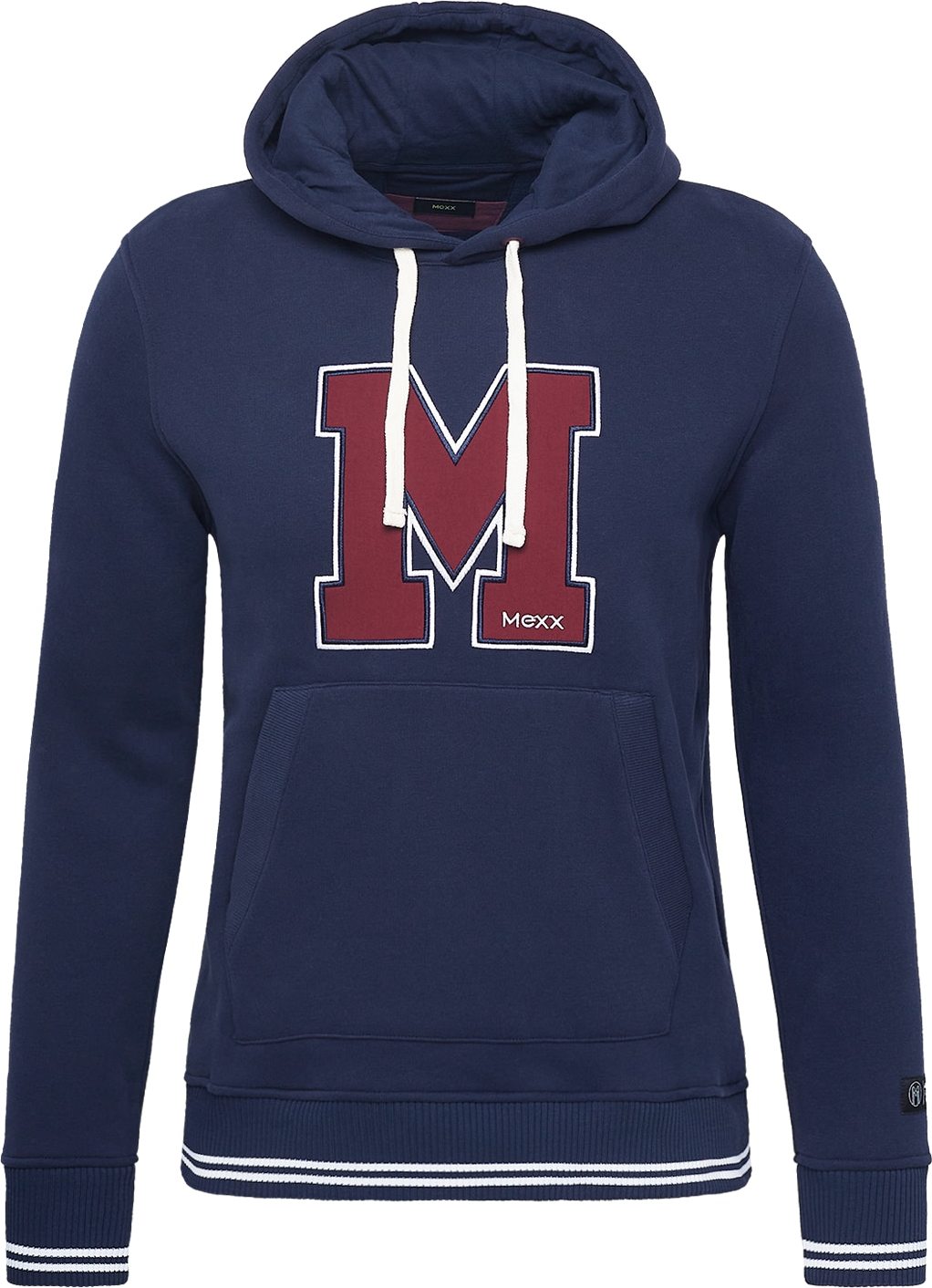 MEXX Mikina noční modrá / burgundská červeň / bílá