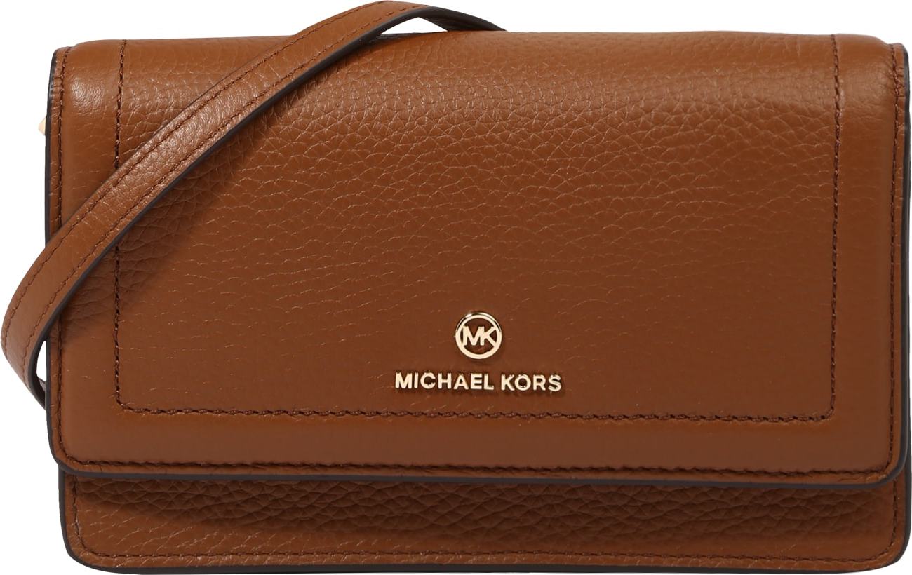 MICHAEL Michael Kors Taška přes rameno hnědá / zlatá