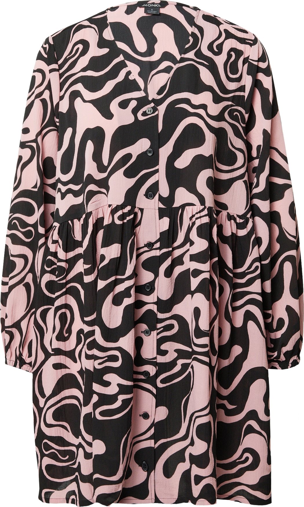 Monki Košilové šaty starorůžová / černá