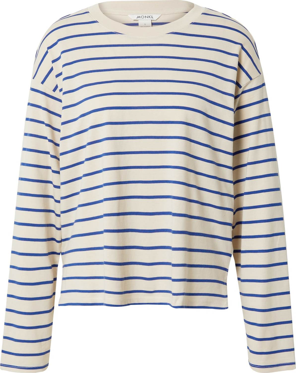 Monki Tričko krémová / královská modrá