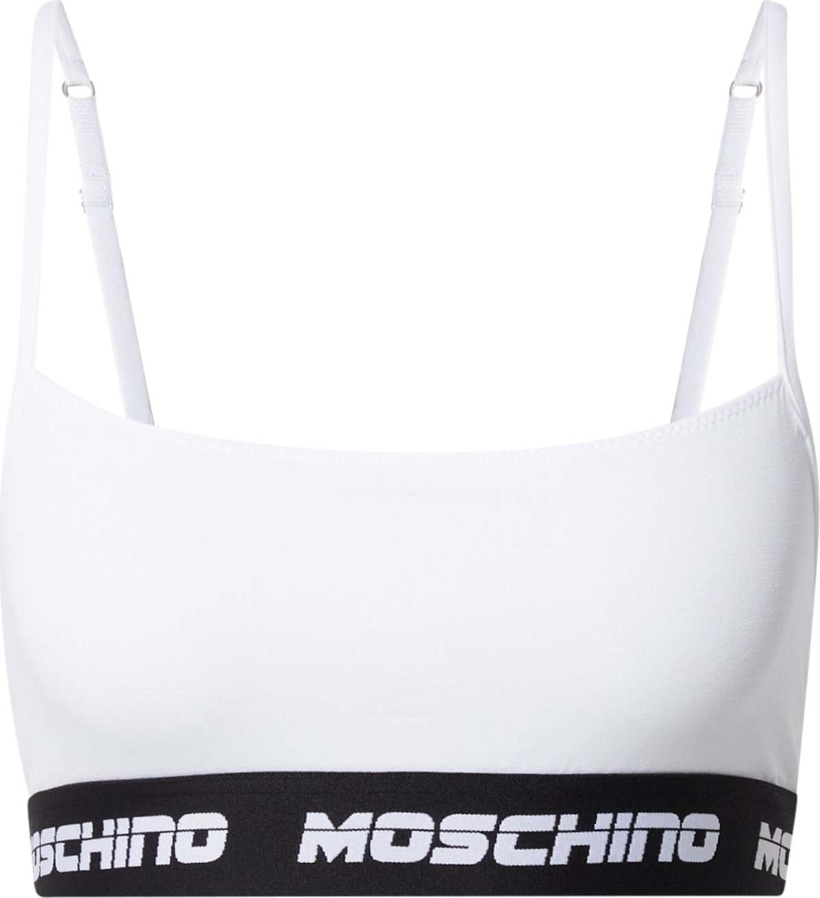 Moschino Underwear Podprsenka 'Fascia' černá / bílá