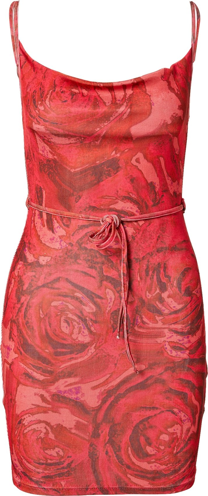 Motel Šaty 'Paiva' tmavě fialová / červená / bordó / pastelově červená