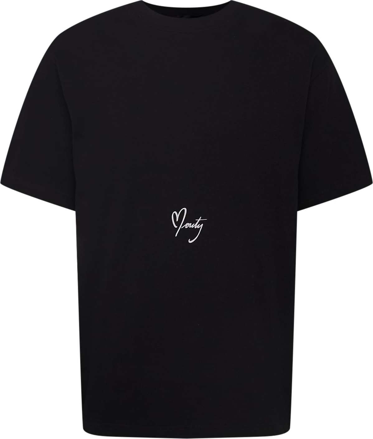 MOUTY Tričko 'MADAME' černá / bílá