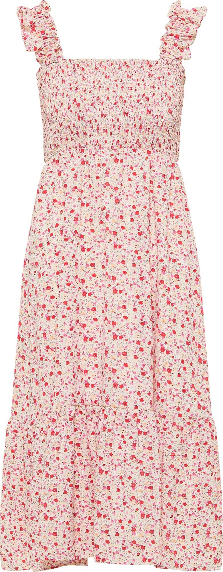 MYMO Letní šaty mix barev / růžová / bílá