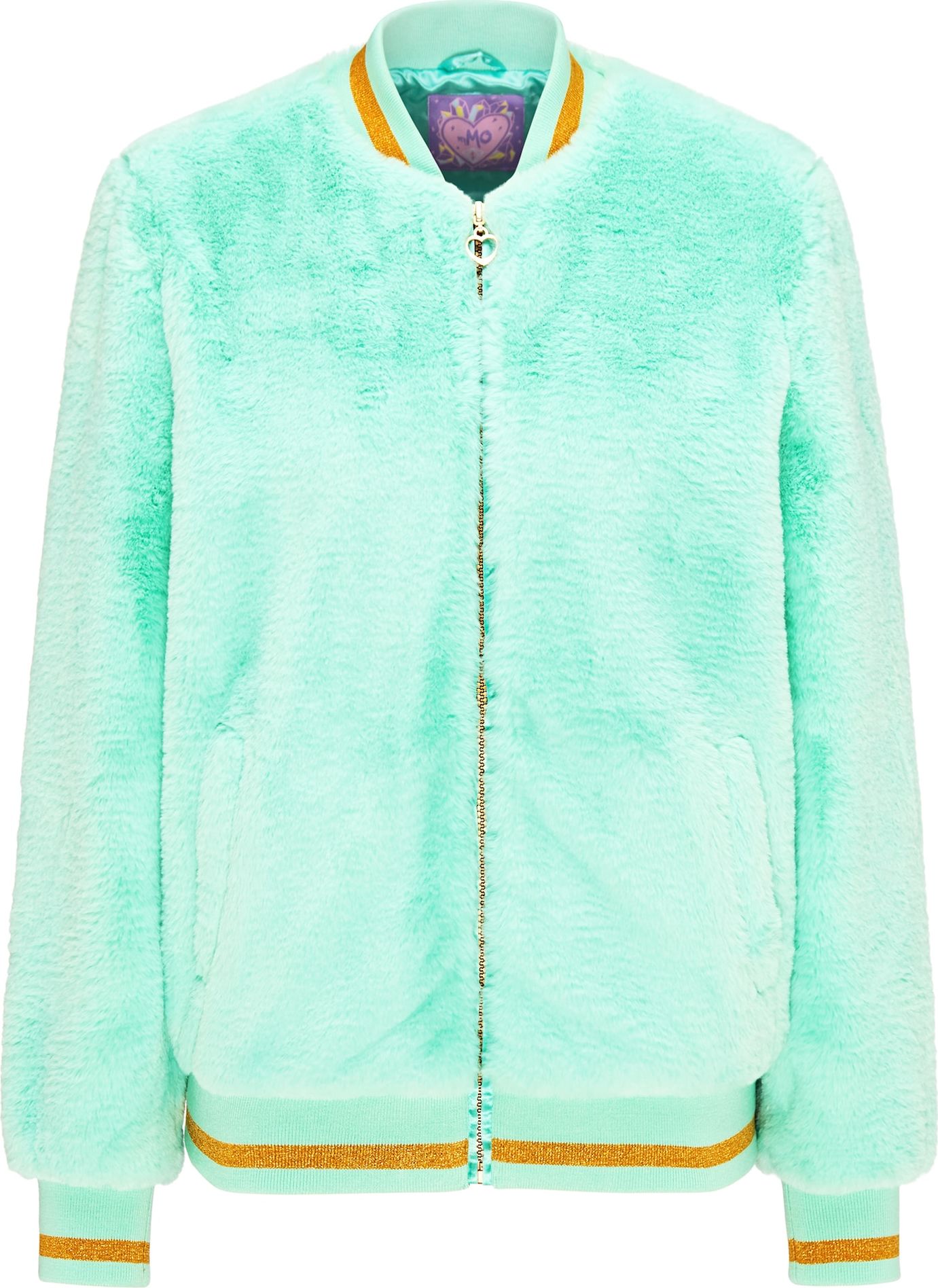 MYMO Přechodná bunda pastelově zelená