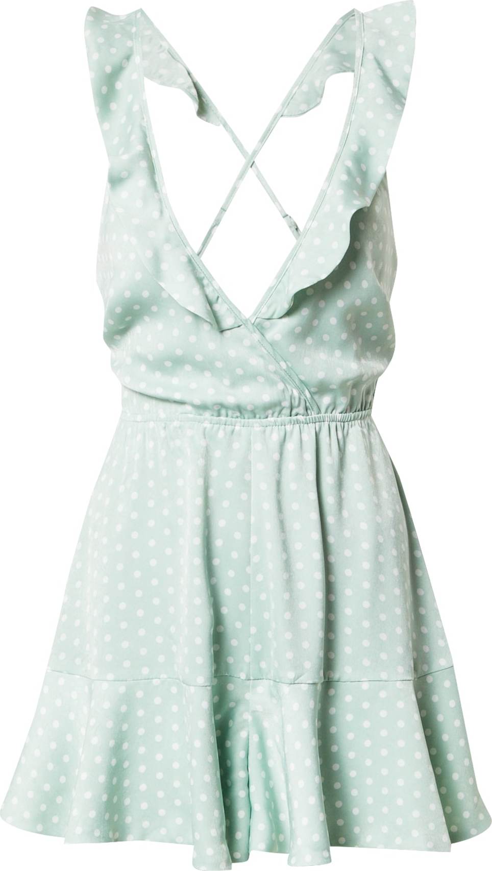 NA-KD Overal 'Anika' mátová / bílá