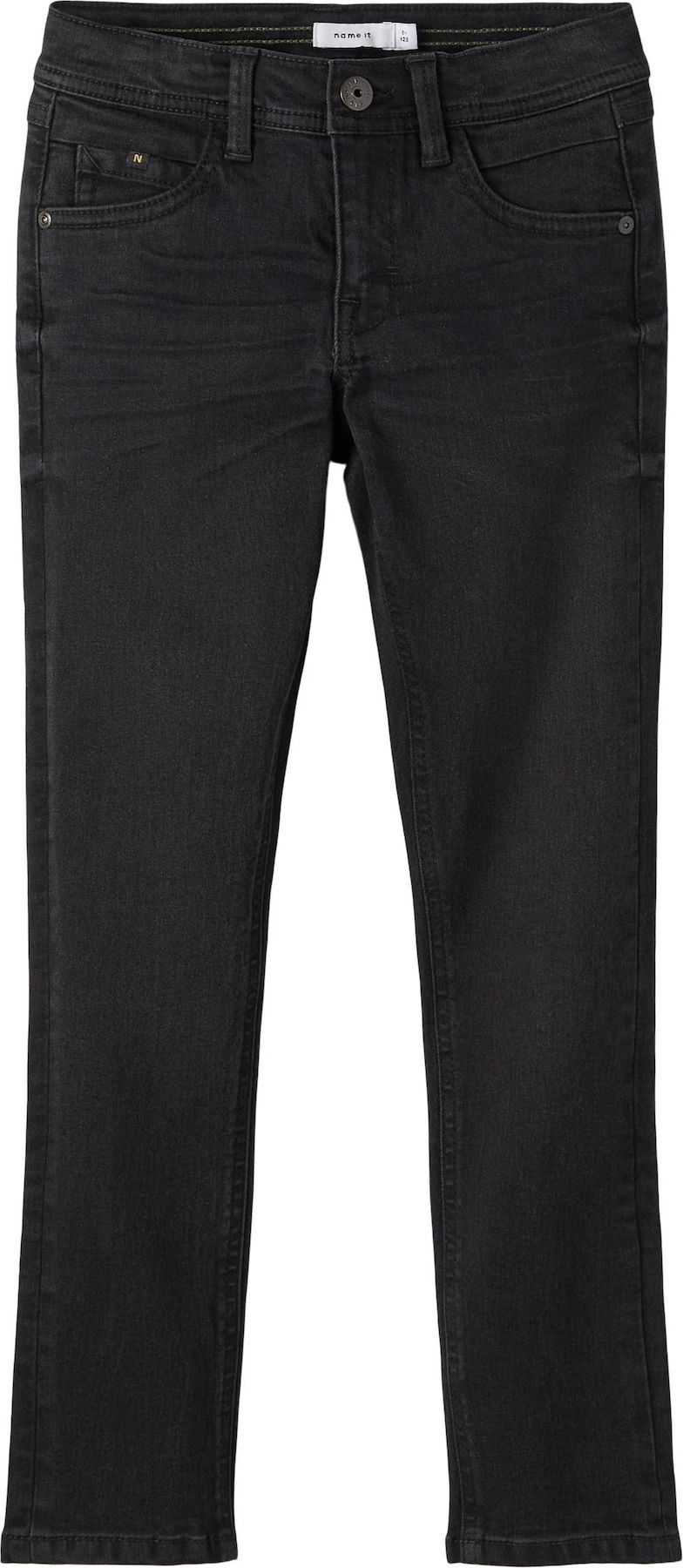 NAME IT Džíny 'Silas' černá džínovina