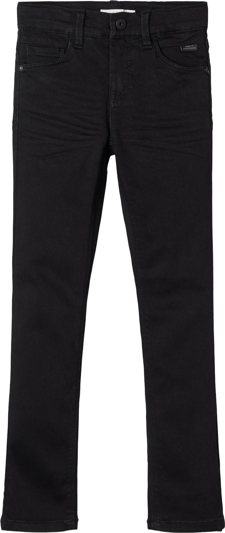 NAME IT Džíny 'Theo' černá džínovina