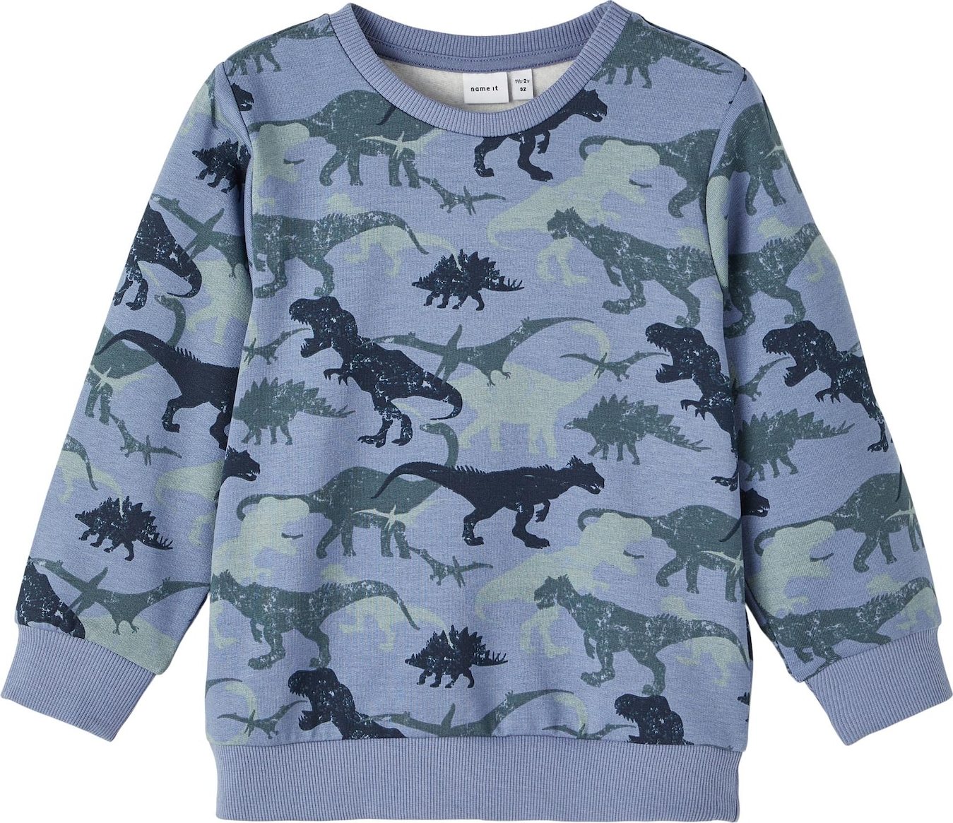 NAME IT Mikina 'Telle' modrá / noční modrá / zelená