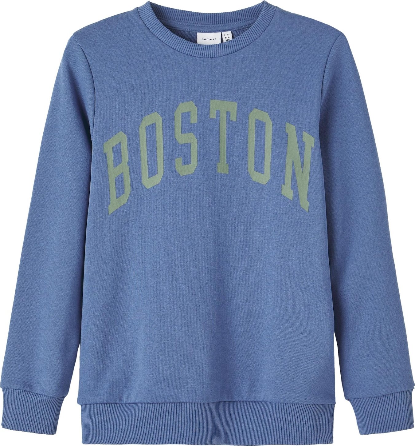 NAME IT Mikina 'TERO' chladná modrá / světle zelená