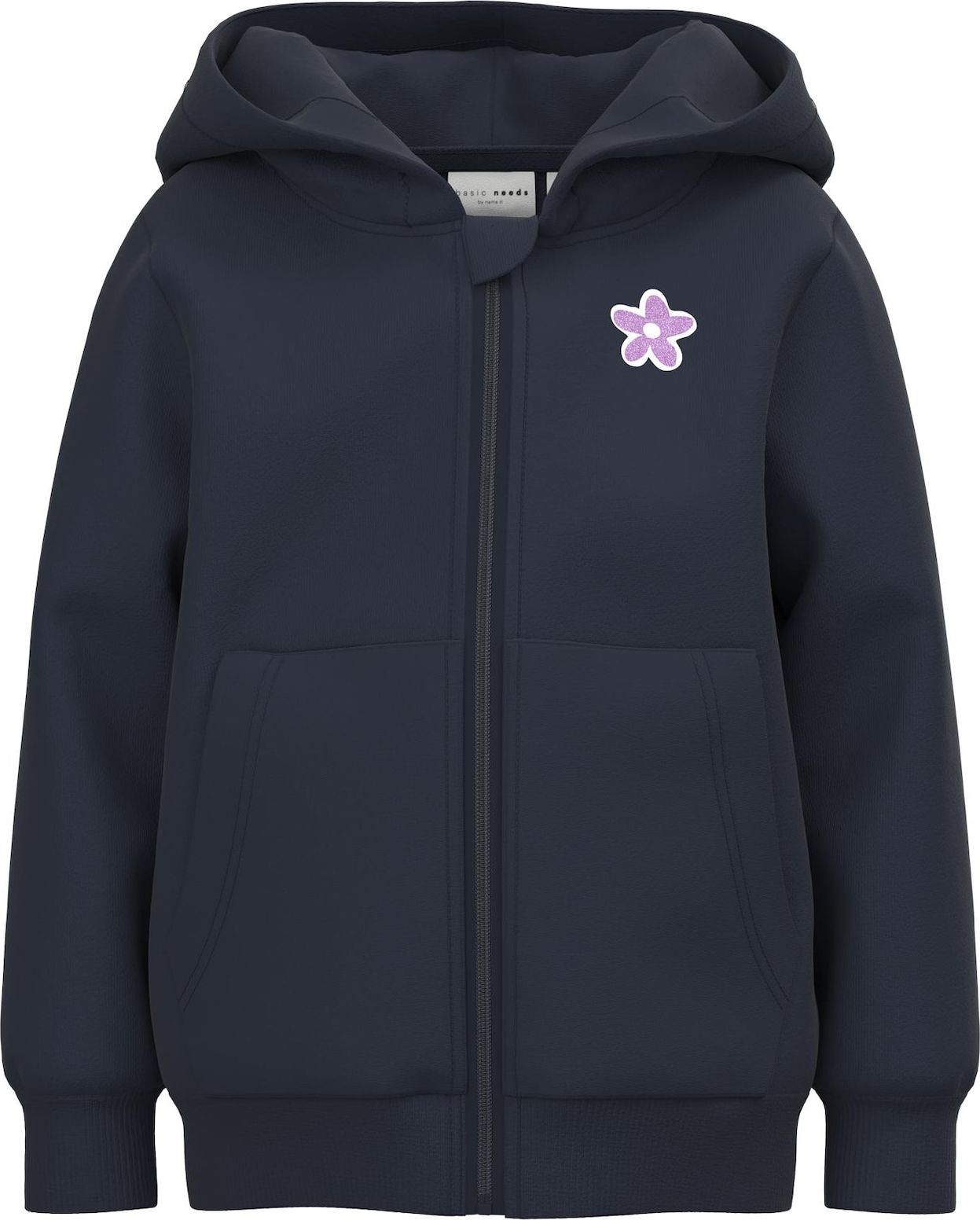 NAME IT Mikina 'Valonny' safírová / fialová / bílá