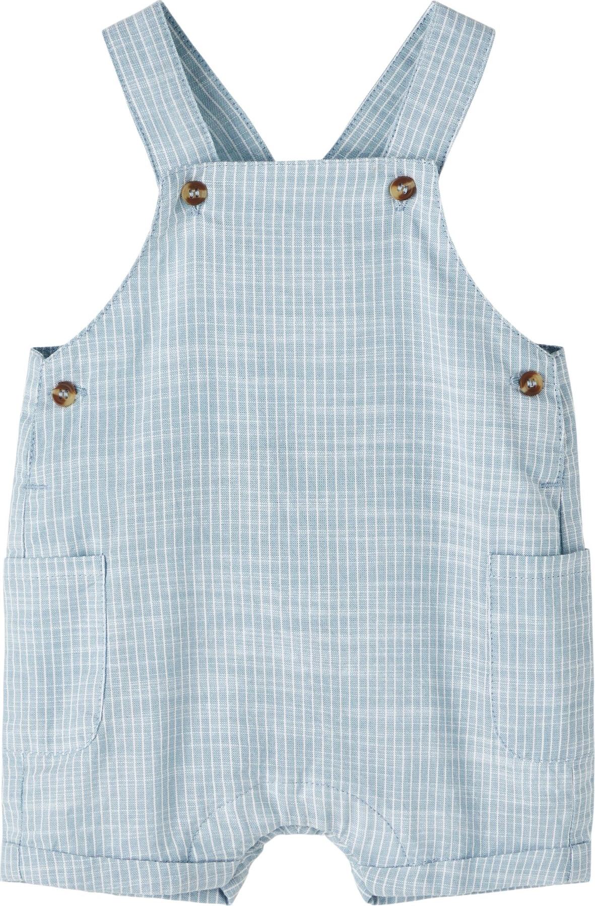 NAME IT Overal světlemodrá / bílá