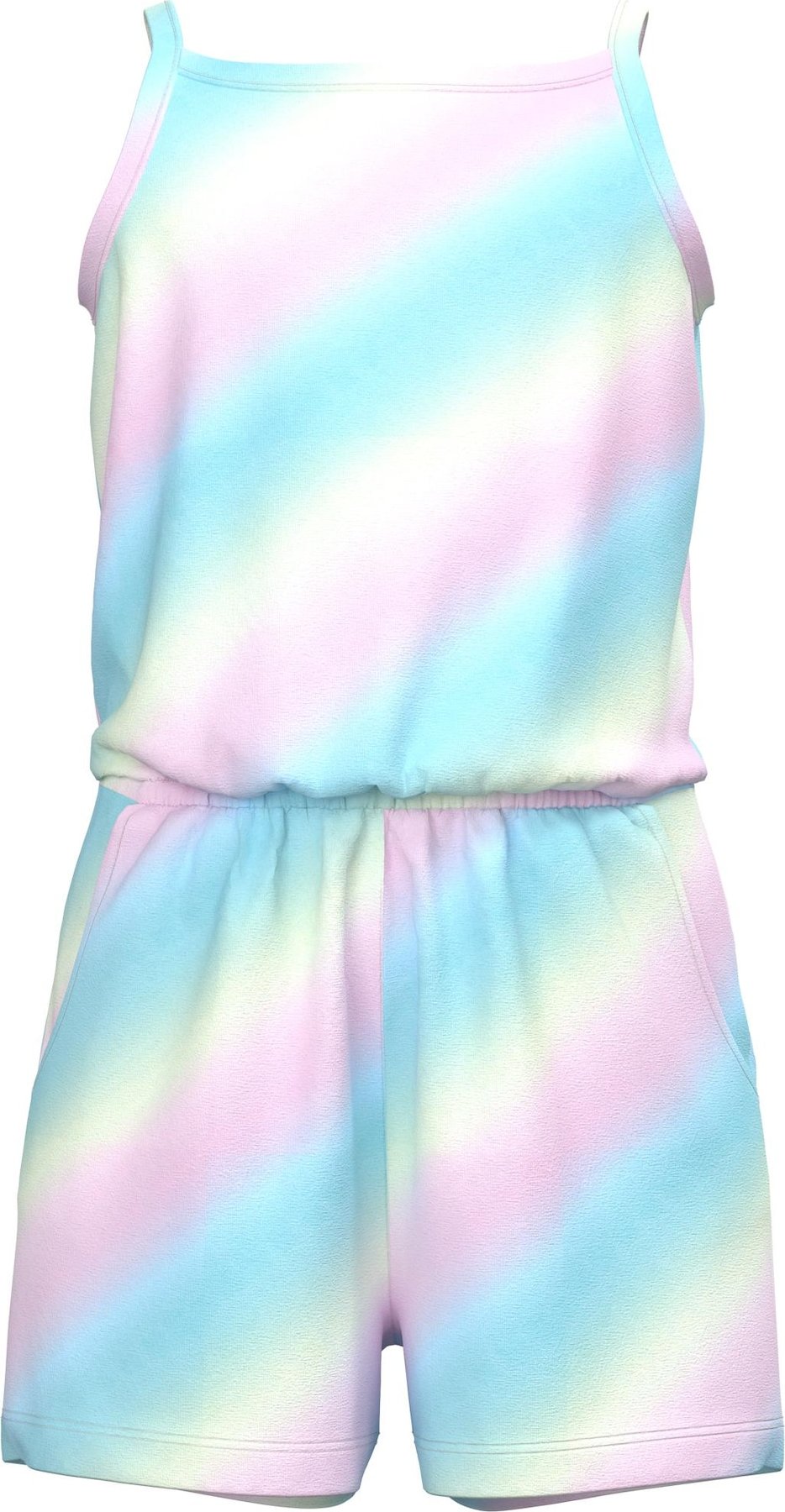 NAME IT Overal 'VIGGA' tyrkysová / orchidej / bílý melír