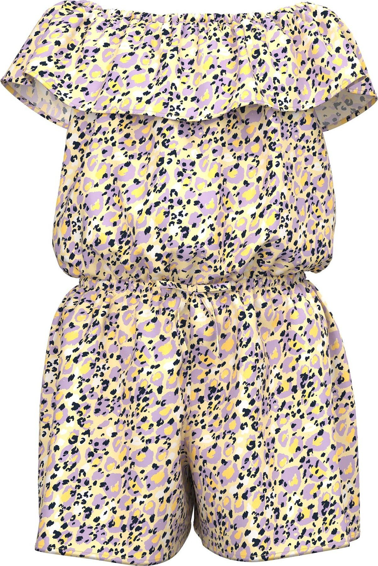 NAME IT Overal 'Vinaya' světle žlutá / světle fialová / černá