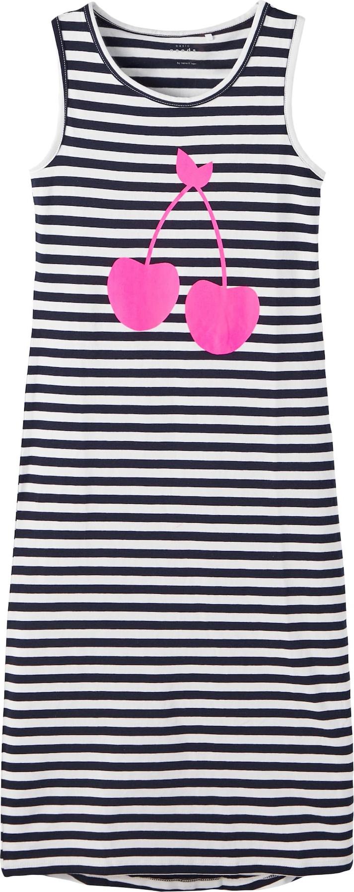 NAME IT Šaty 'Vippa' námořnická modř / pink / bílá