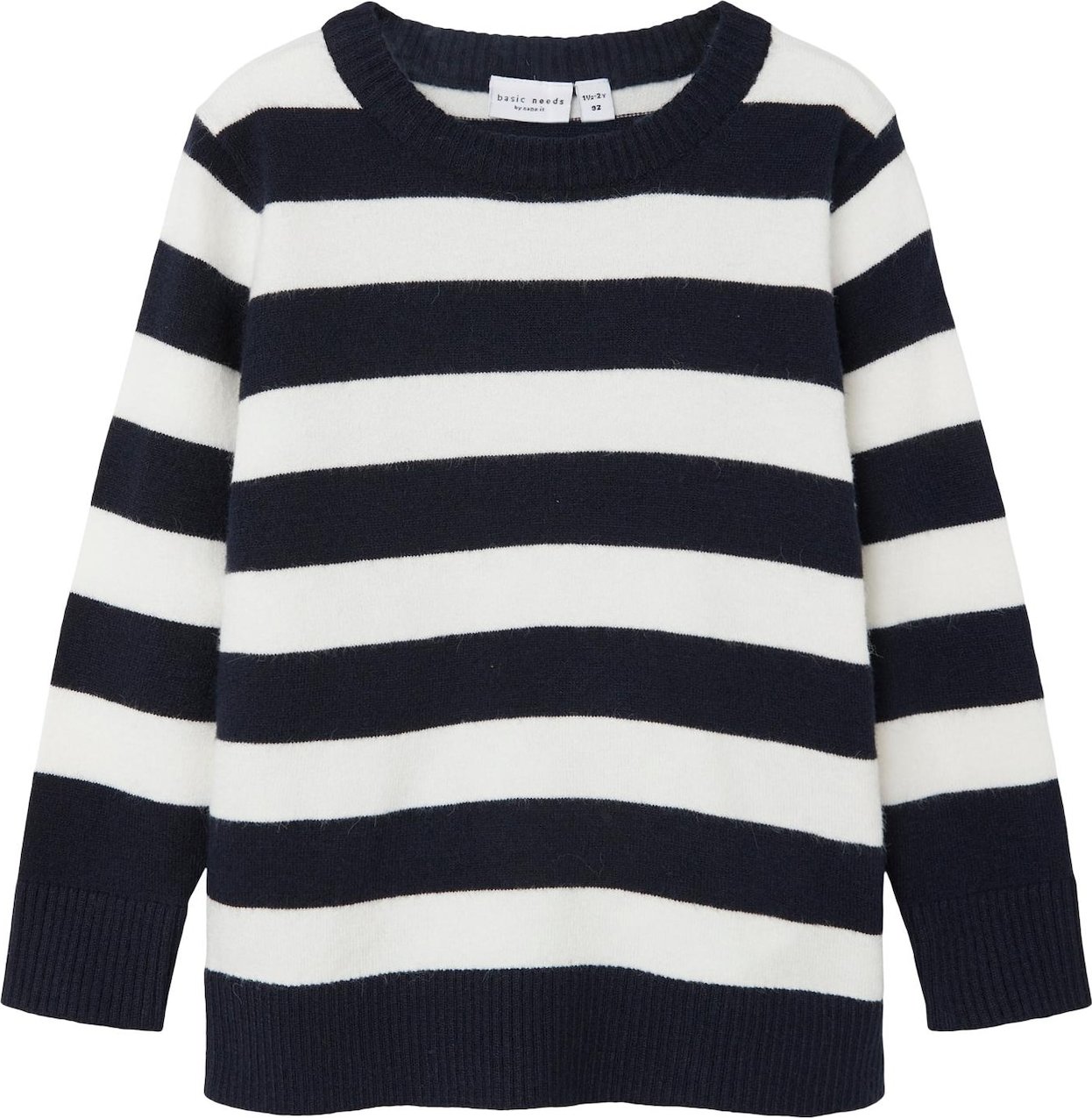 NAME IT Svetr 'Vilas' noční modrá / bílá